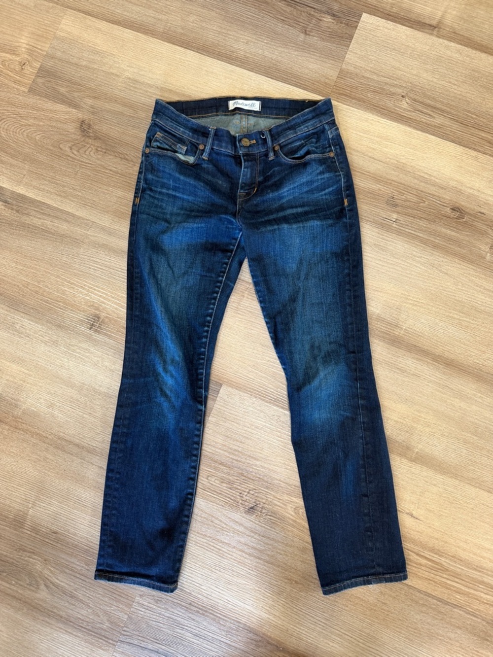 Madewell Low Rise Skinny Straight Leg Jean Dark Wash Size 25